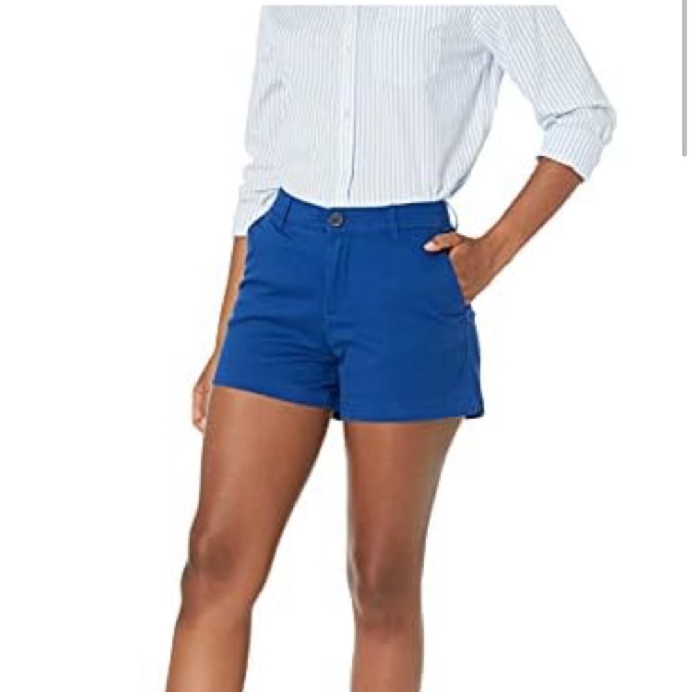 Amazon Essentials Mid-Rise Slim-Fit 3.5 Inch Inseam Khaki Short Size 10